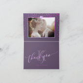 PixDezines DIY Color+Iridescent Pinkありがとう サンキューカード (内部)