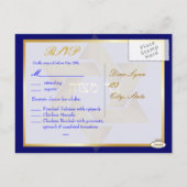 PixDezines diy color/mtizvah rsvp(5x7招待状) インビテーションポストカード (裏面)