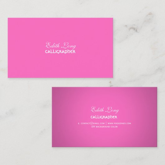 PixDezines diy color/plain 名刺 (正面/裏面)