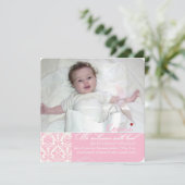 PixDezines diy colors、fotosの誕生の発表 案内状 (スタンド正面)