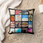 PixDezines DIY Instagramコラージュ写真、DIYカラー クッション (ブランケット)