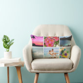 PixDezines DIY Instagram Collage写真、DIYカラー ランバークッション (椅子)