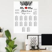 PixDezines DIYColor/シャンデリア/シーティングチャート ポスター (ホームオフィス)