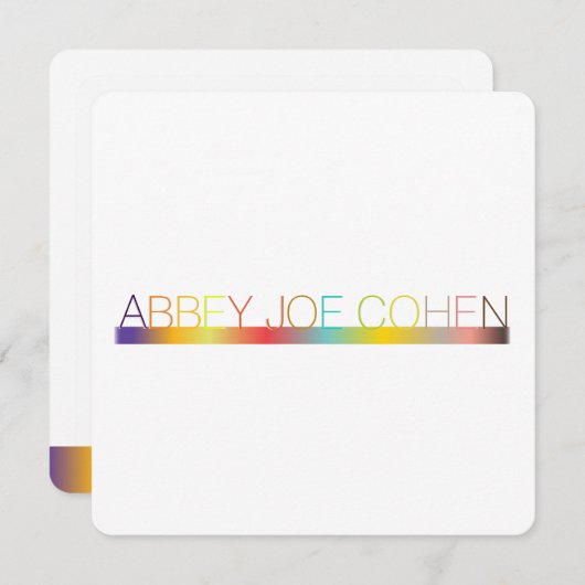 PixDezines DIYcolors/タイポグラフィ/バルミツワー 招待状 (正面/裏面)