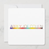 PixDezines DIYcolors/タイポグラフィ/バルミツワー 招待状 (正面)