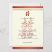 PixDezines Double Happines, 結婚's 招待状 (裏面)