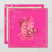 PixDezines Double Happines, 結婚's 招待状 (正面/裏面)