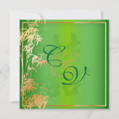 PixDezines Double Happines, 結婚's 招待状 (正面)