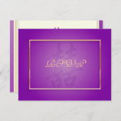 PixDezines Double Happiness、5x7招待状用RSVP 出欠カード (正面/裏面)