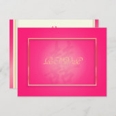 PixDezines Double Happiness、5x7招待状用RSVP 出欠カード (正面/裏面)