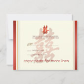 PixDezines Double Happiness、RSVP(5 x 7招待状) 出欠カード (裏面)