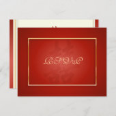 PixDezines Double Happiness、RSVP(5 x 7招待状) 出欠カード (正面/裏面)