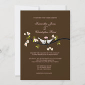 PixDezines doves/love birds/diy背景色 招待状 (裏面)