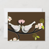 PixDezines doves/love birds/diy color 招待状 (裏面)