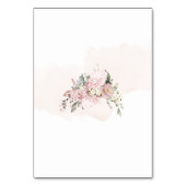 PixDezines Dustyバラテントエスコートカード テーブルナンバー (裏面)