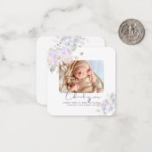 PixDezines Dusty薄紫サンキューノートカード ノートカード (正面/裏面インサイチュ)