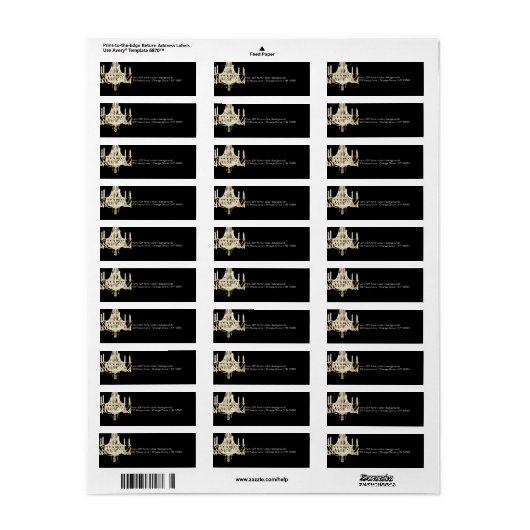 PixDezines empire chandelier/DIY背景 ラベル (フルシート)