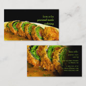 PixDezines Enrusted Panko, Seared Ahi Sushi 名刺 (正面/裏面)