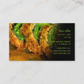 PixDezines Enrusted Panko, Seared Ahi Sushi 名刺 (裏面)