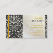 PixDezines Etienne Damask/diyカラー 名刺 (裏面)