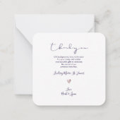 PixDezines Eucalyptusベビーシャワーありがとう ノートカード (裏面)