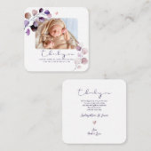 PixDezines Eucalyptusベビーシャワーありがとう ノートカード (正面/裏面)