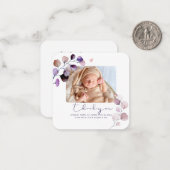 PixDezines Eucalyptusベビーシャワーありがとう ノートカード (正面/裏面インサイチュ)