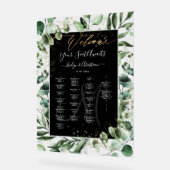 PixDezines Eucalyptus Alphaエレガントシーティングチャート アクリルサイン (傾斜)