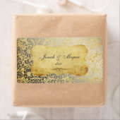 PixDezines Felinaフェイク、Silver Fidora Damask ラベル (インサイチュ)