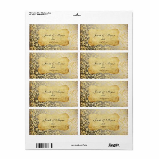 PixDezines Felinaフェイク、Silver Fidora Damask ラベル (フルシート)