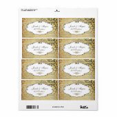 PixDezines Felina、ヴィンテージRossi Damask ラベル (フルシート)