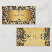 PixDezines Fidoraダマスク/パフェイクーチメント 名刺 (正面/裏面)