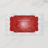 PixDezines Fidoraヴィンテージダマスク 名刺 (裏面)