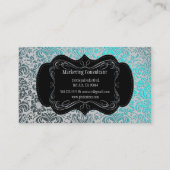 PixDezines Fidoraヴィンテージダマスク 名刺 (裏面)