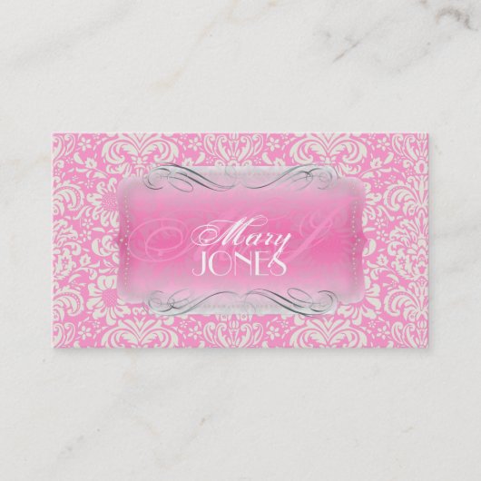 PixDezines Fidoraヴィンテージダマスク 名刺 (正面)