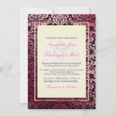 PixDezines Fidoraヴィンテージダマスク 招待状 (裏面)