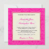 PixDezines Fidoraヴィンテージダマスク 招待状 (裏面)