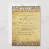PixDezines Fidora、ヴィンテージDamask 招待状 (裏面)