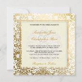 PixDezines Fidora an Oroヴィンテージダマスク 招待状 (裏面)