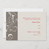 PixDezines filigree swirls/diyカラー 招待状 (裏面)