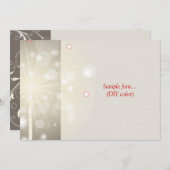 PixDezines filigree swirls/diyカラー 招待状 (正面/裏面)