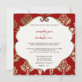 PixDezines Firenzeダマスク 招待状 (裏面)