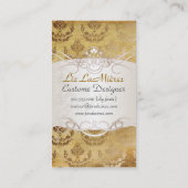 PixDezines firenze damask/フェイクparchment 名刺 (裏面)