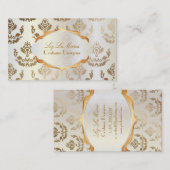 PixDezines firenze damask/copper+pearl 名刺 (正面/裏面)