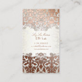 PixDezines flora damask/フェイク銅 名刺 (裏面)