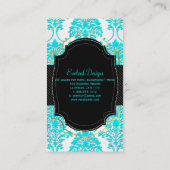 PixDezines florentius damask/aqua 名刺 (裏面)