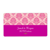 PixDezines Florentius Damask/DIYカラー ラベル (正面)