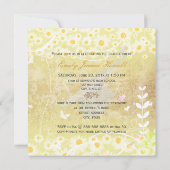 PixDezines Flower Power Sarition、モダンデイジー 招待状 (裏面)