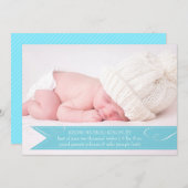 PixDezines fotosの誕生発表 案内状 (正面/裏面)