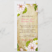 PixDezines gardenia+swarls/diyバックグラウンド 招待状 (裏面)